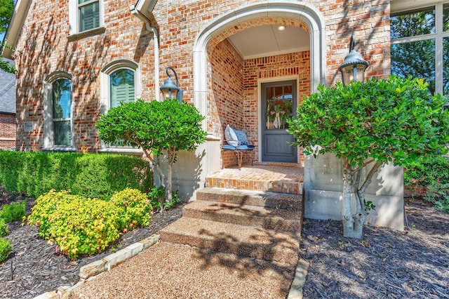 11640 Mesa Verde Dr, Frisco, TX 75033 - doorway to property featuring brick siding