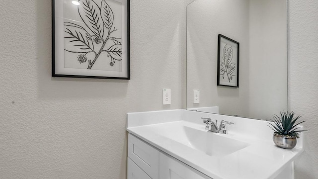 6628 Windfall Dr, Fort Worth, TX 76135 - bathroom with vanity and a textured wall