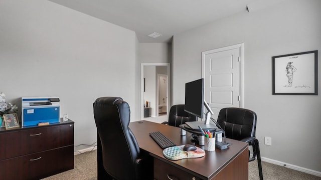 6628 Windfall Dr, Fort Worth, TX 76135 - carpeted home office featuring baseboards