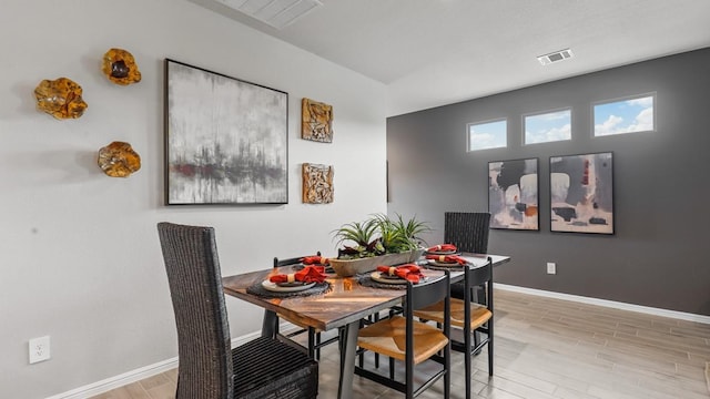 6628 Windfall Dr, Fort Worth, TX 76135 - dining area with light wood finished floors and baseboards