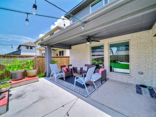 412 Navo Rd, Little Elm, TX 75068 - view of patio with ceiling fan