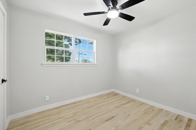 736 Wilson St, Denton, TX 76205 - spare room with wood finished floors and a ceiling fan
