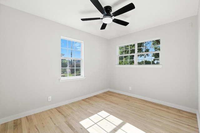 736 Wilson St, Denton, TX 76205 - unfurnished room with wood finished floors and ceiling fan