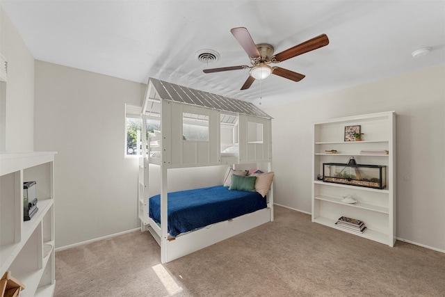 5819 Fairview Dr, Waco, TX 76710 - carpeted bedroom with a ceiling fan and baseboards