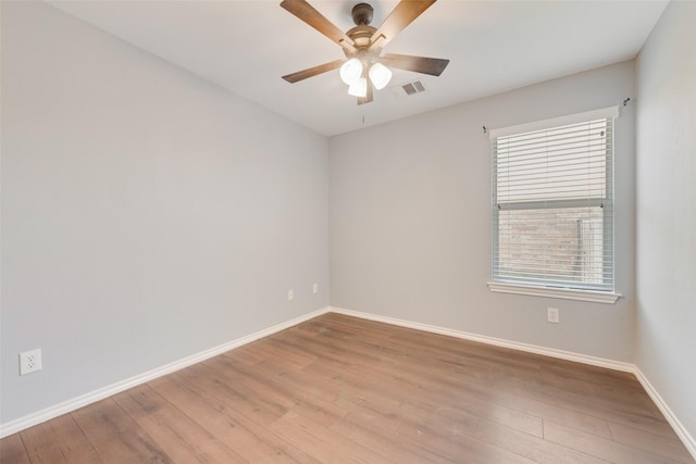 3016 Bryce Dr, Wylie, TX 75098 - spare room with ceiling fan, wood-type flooring, and healthy amount of natural light