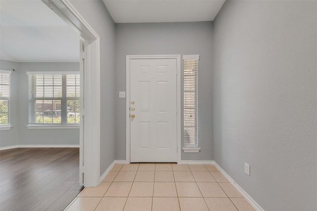 3016 Bryce Dr, Wylie, TX 75098 - foyer entrance featuring baseboards and light wood-style floors