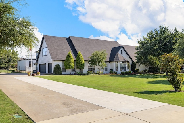 1212 Chandler Cir, Prosper, TX 75078 - view of front of property with a garage, a front lawn, driveway, and a shingled roof