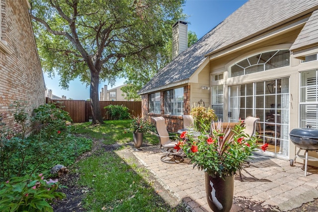 1908 Vantage Dr, Plano, TX 75075 - view of yard featuring a patio area