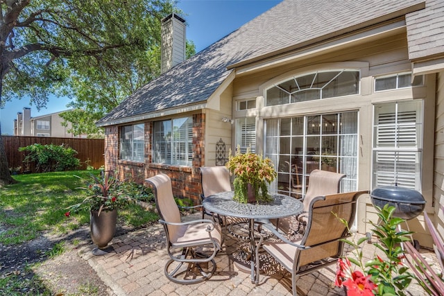 1908 Vantage Dr, Plano, TX 75075 - view of patio featuring outdoor dining area
