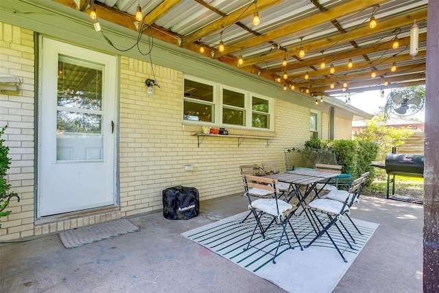 2805 Sadler Ave, Fort Worth, TX 76133 - view of patio / terrace with outdoor dining area and area for grilling