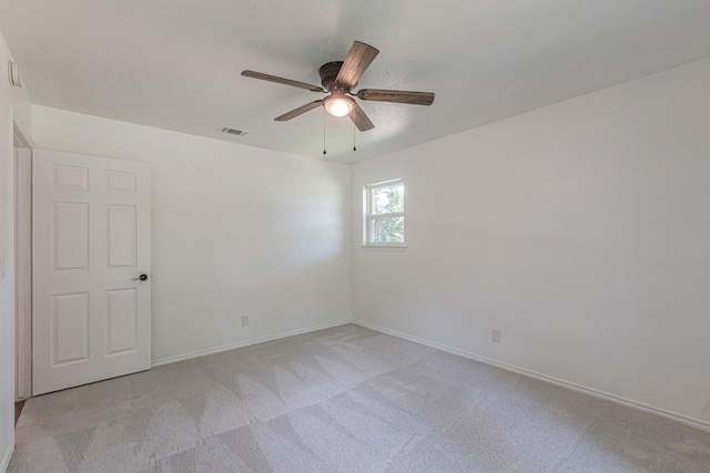 1517 Amherst Dr, Plano, TX 75075 - spare room featuring light colored carpet and ceiling fan