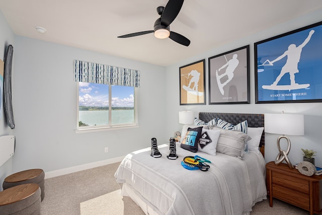 2718 Sunrise Dr, Rowlett, TX 75089 - carpeted bedroom featuring baseboards and ceiling fan