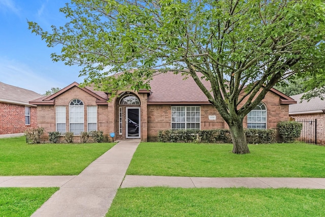 2230 Bridle Path Dr, Lancaster, TX 75146 - ranch-style house featuring brick siding and roof with shingles