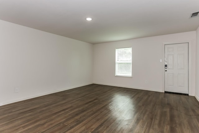 2906 Emma Ln, Mabank, TX 75147 - empty room with dark wood-type flooring and recessed lighting