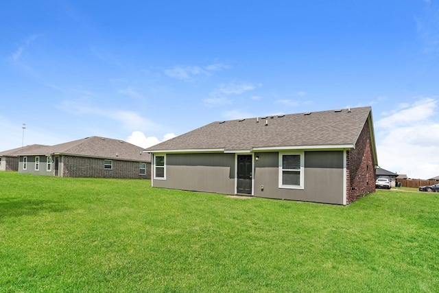2906 Emma Ln, Mabank, TX 75147 - rear view of house featuring a yard and roof with shingles