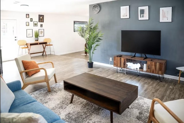5920 Tourist Dr, North Richland Hills, TX 76117 - living area featuring wood finished floors