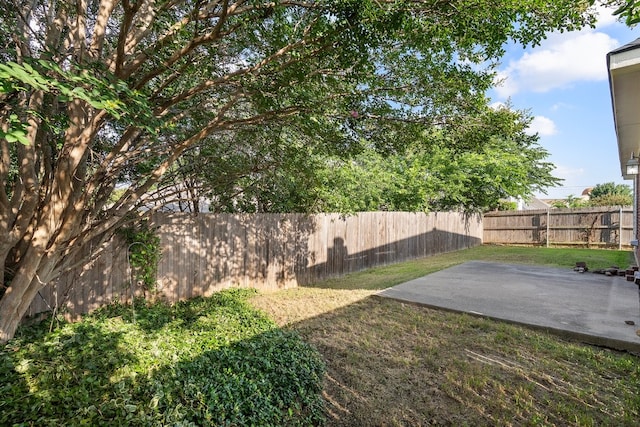 6716 Armstrong Ct, Fort Worth, TX 76137 - fenced backyard with a patio area