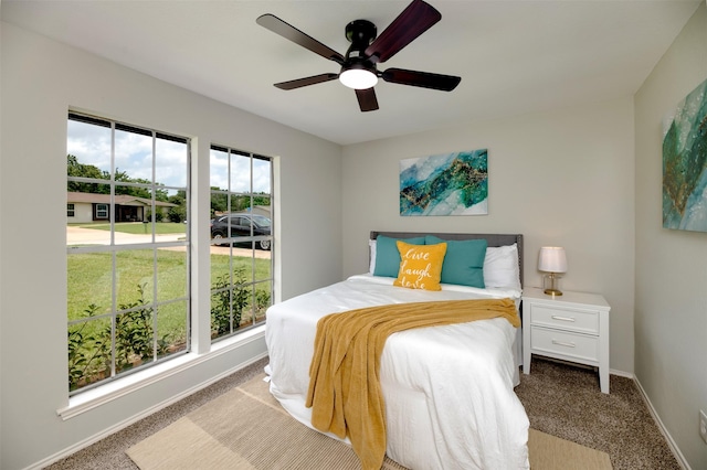 4817 Springsong Ln, Arlington, TX 76017 - bedroom with carpet floors and ceiling fan