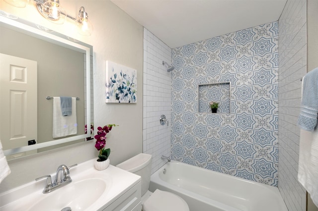 4817 Springsong Ln, Arlington, TX 76017 - bathroom featuring washtub / shower combination and vanity