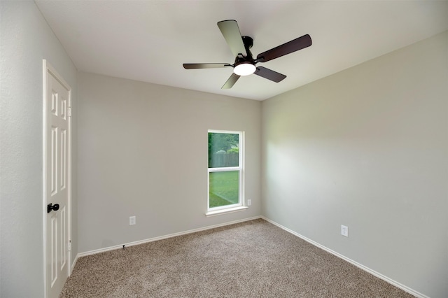 4817 Springsong Ln, Arlington, TX 76017 - spare room with a ceiling fan and carpet floors