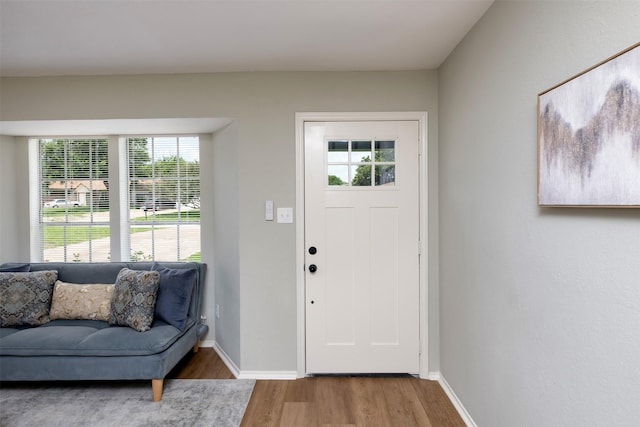 4817 Springsong Ln, Arlington, TX 76017 - entryway with wood finished floors and healthy amount of natural light