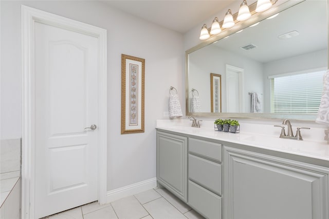 324 Roscoe Dr, Fate, TX 75087 - bathroom featuring tile patterned flooring and double vanity