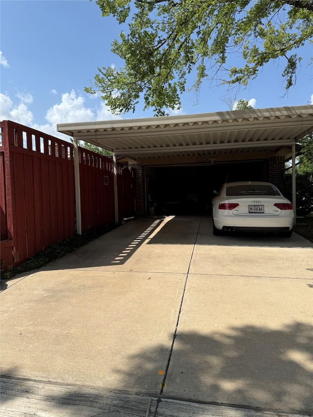 2312 Warm Springs Rd, Mesquite, TX 75149 - view of parking / parking lot with driveway and a carport