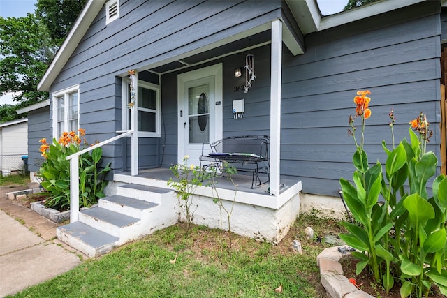 3624 Hardeman St, Fort Worth, TX 76119 - doorway to property featuring covered porch