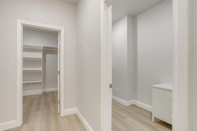 507 S 4th St, Grandview, TX 76050 - hall with light wood-type flooring and baseboards