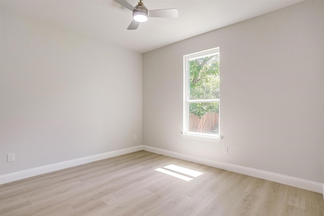 507 S 4th St, Grandview, TX 76050 - unfurnished room featuring light wood finished floors and a ceiling fan