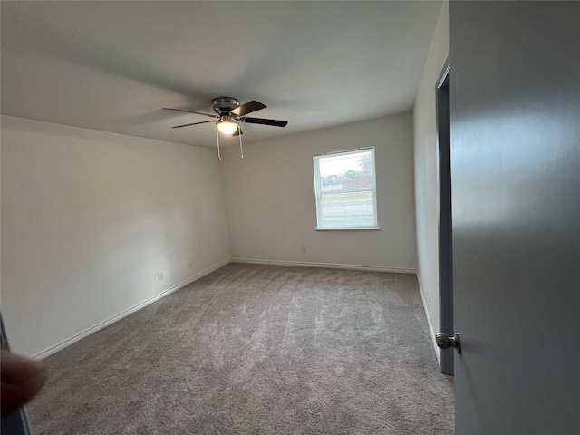 5729 Pearce St, The Colony, TX 75056 - carpeted spare room featuring a ceiling fan and baseboards