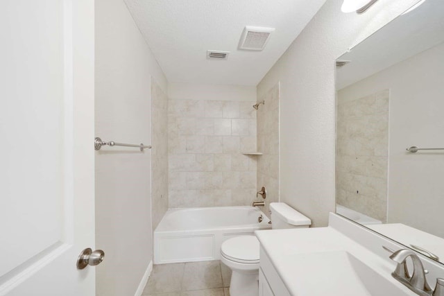 120 Big Bend Dr, Forney, TX 75126 - bathroom with vanity, tile patterned flooring, and shower / washtub combination