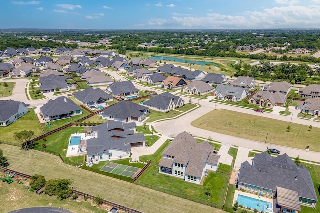 233 Kirkpatrick Ct, Argyle, TX 76226 - aerial view of residential area with a large body of water