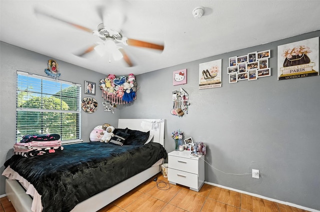 1708 Hutchinson St, Mesquite, TX 75150 - bedroom featuring wood finished floors and a ceiling fan