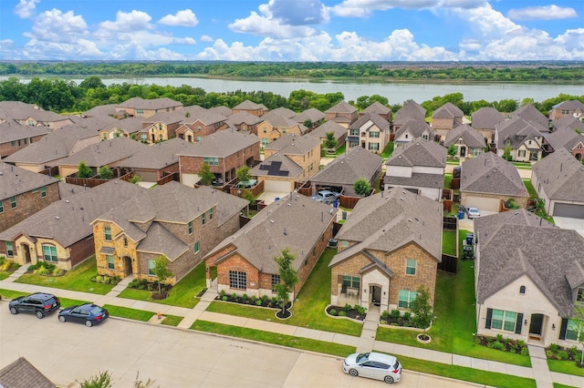 2136 Miramar Dr, Little Elm, TX 75068 - aerial view of residential area featuring a large body of water