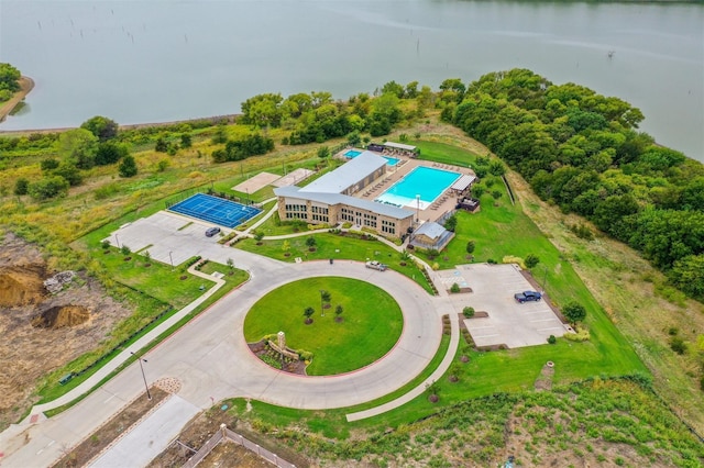 2136 Miramar Dr, Little Elm, TX 75068 - aerial view of a pool