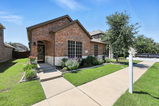 2136 Miramar Dr, Little Elm, TX 75068 - view of front of property featuring brick siding and stone siding