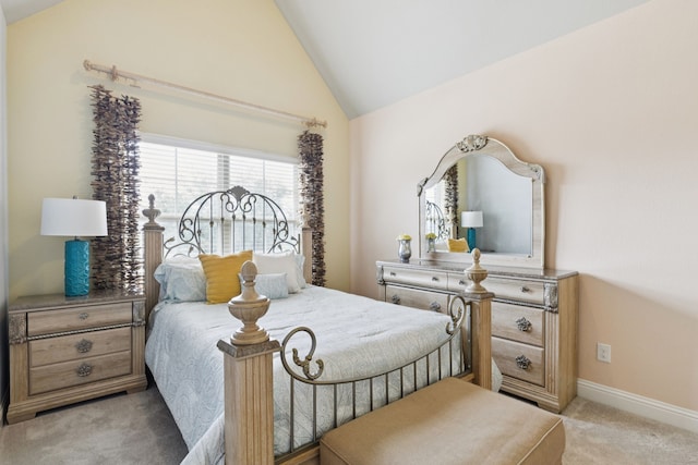 2824 Mastil Rd, Grand Prairie, TX 75054 - bedroom with light carpet and lofted ceiling