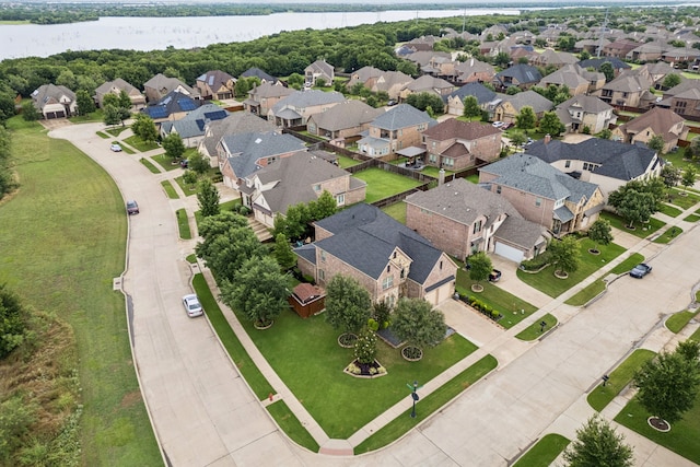 2824 Mastil Rd, Grand Prairie, TX 75054 - aerial perspective of suburban area with a nearby body of water