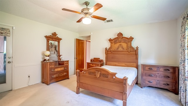 3 Cimarron Dr, Trophy Club, TX 76262 - bedroom with light carpet and a ceiling fan