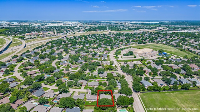 3 Cimarron Dr, Trophy Club, TX 76262 - aerial view of property's location with property parcel outlined