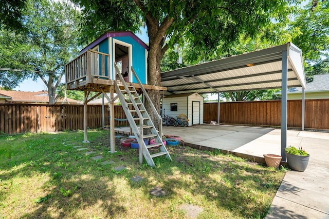 2008 Morningside Dr, Garland, TX 75041 - view of play area with a storage unit