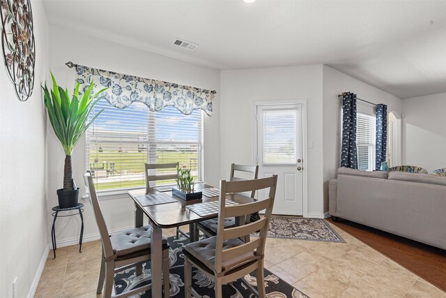104 Knoll Ln, Decatur, TX 76234 - dining area featuring light tile patterned floors