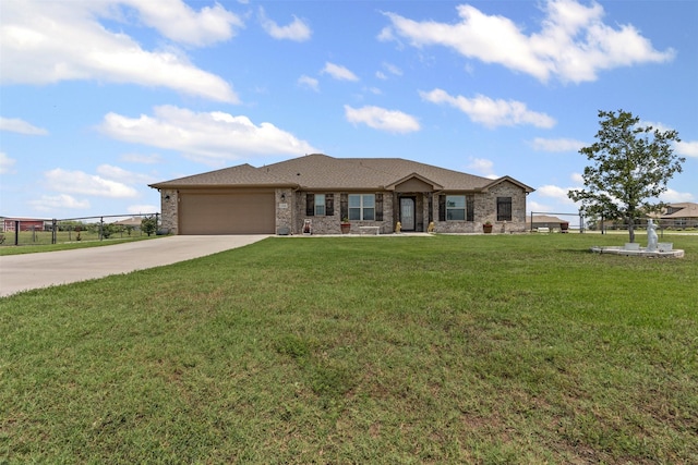104 Knoll Ln, Decatur, TX 76234 - view of front of home with an attached garage, driveway, and brick siding