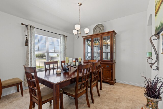 104 Knoll Ln, Decatur, TX 76234 - dining room with a chandelier and baseboards