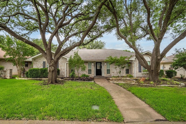 7422 Foxworth Dr, Dallas, TX 75248 - view of front of house featuring a front yard and brick siding