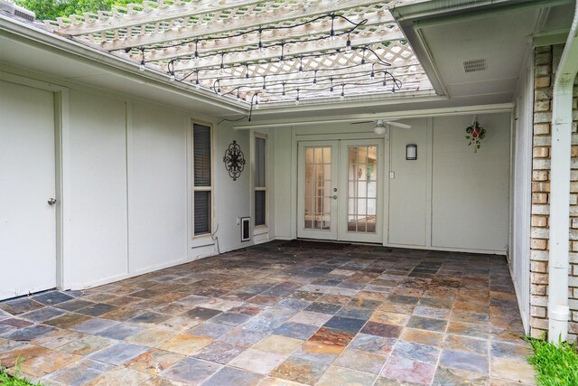 7422 Foxworth Dr, Dallas, TX 75248 - view of patio with french doors
