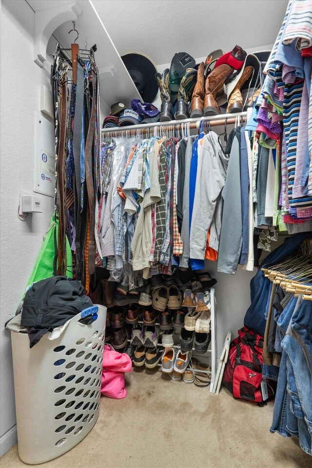 2912 Day Star Dr, Little Elm, TX 75068 - spacious closet with carpet flooring