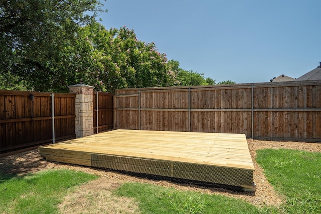 2912 Day Star Dr, Little Elm, TX 75068 - wooden deck featuring a fenced backyard
