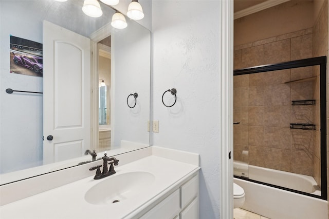 3030 Pecan Grove Ln, Celina, TX 75078 - bathroom featuring vanity and shower / bath combination with glass door